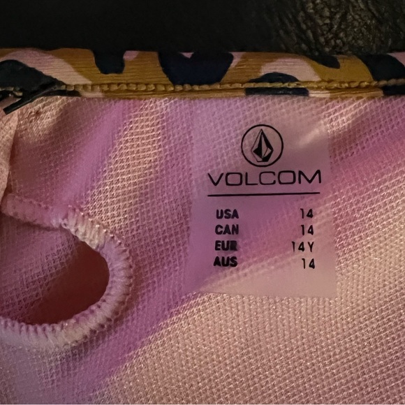 NWT Volcom GIRLS RUNNING WILD BIKINI SET - ANIMAL PRINT Sz: 14 - Picture 7 of 15